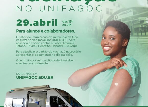 Vacimóvel no UNIFAGOC: ação de vacinação será realizada no campus no dia 29 de abril