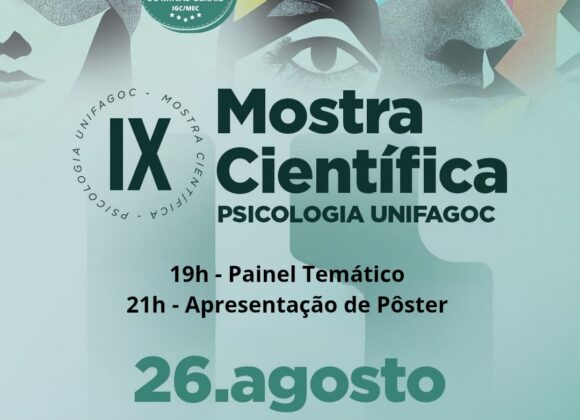 Aberto período de submissão de trabalhos para a IX Mostra Cientifica da Psicologia UNIFAGOC