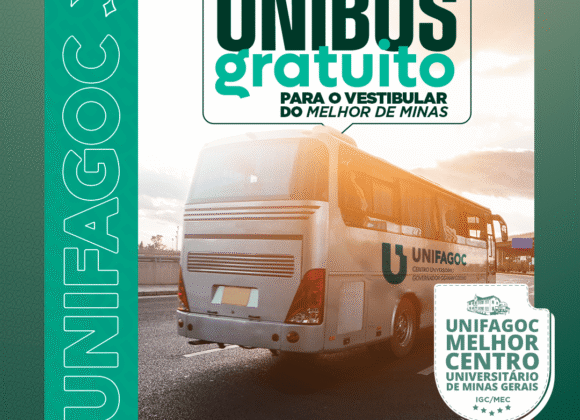 Prova Presencial do Vestibular UNIFAGOC 2026-1 ocorre neste sábado (25); Instituição disponibiliza ônibus gratuitos para candidatos de Ubá e Região