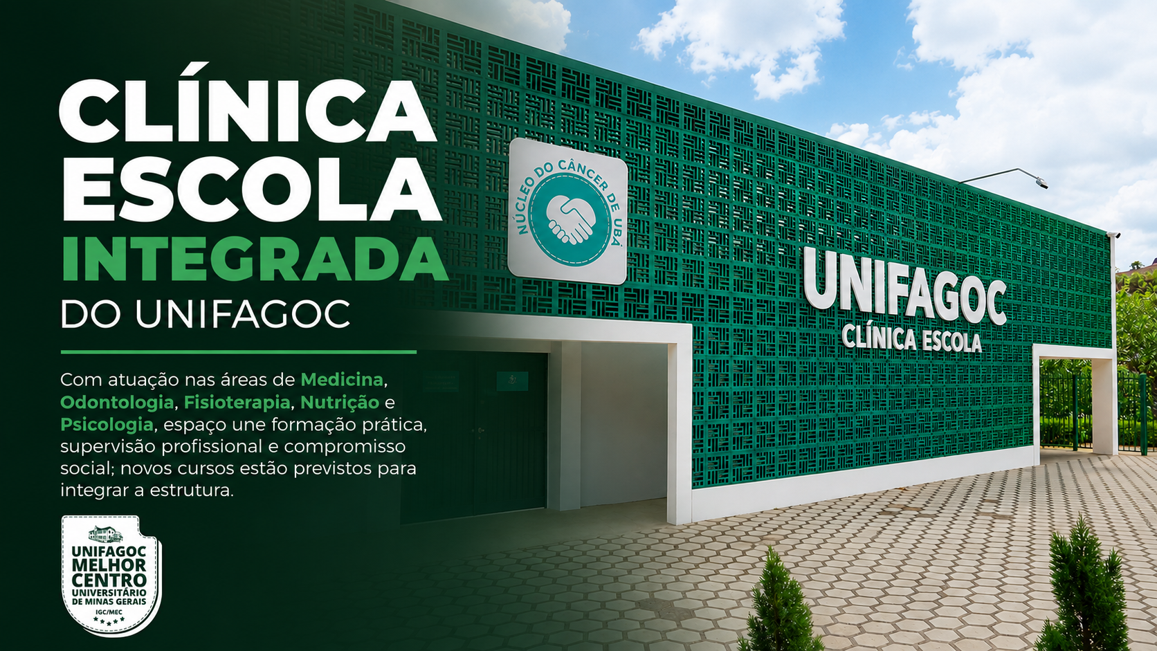 Clínica Escola Integrada do UNIFAGOC reúne milhares de atendimentos gratuitos e amplia acesso à saúde em Ubá e região