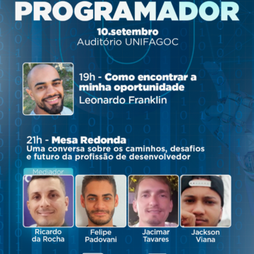 UNIFAGOC celebra o Dia do Programador com palestras e mesa-redonda sobre carreira e tendências da área