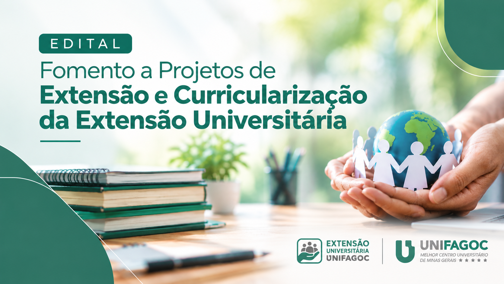UNIFAGOC divulga edital de fomento a projetos de extensão e curricularização da extensão 2026-2