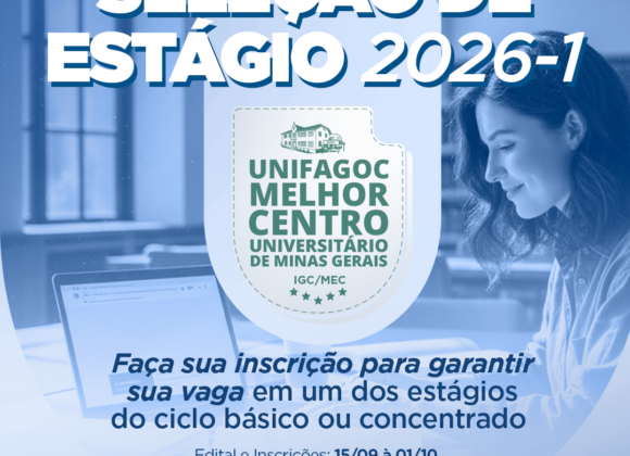 UNIFAGOC divulga edital para vagas de Estágio Curricular Obrigatório em Psicologia para 2026-1