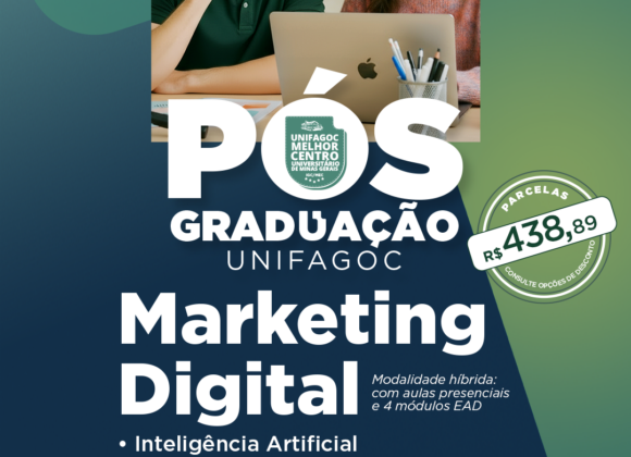 UNIFAGOC abre nova turma da Pós-Graduação em Marketing Digital com início em novembro de 2025