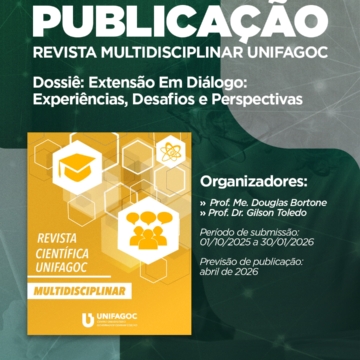 Revista Multidisciplinar UNIFAGOC abre chamada para publicação de artigos sobre extensão universitária