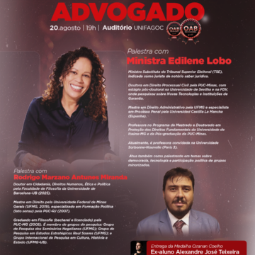 Ministra do TSE é palestrante da Semana do Advogado UNIFAGOC; confira a programação