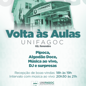 UNIFAGOC tem programação especial para o Volta às Aulas 2026-1