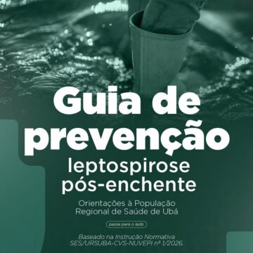 Estudantes de Medicina do UNIFAGOC elaboram Guia de Prevenção à Leptospirose para a população de Ubá