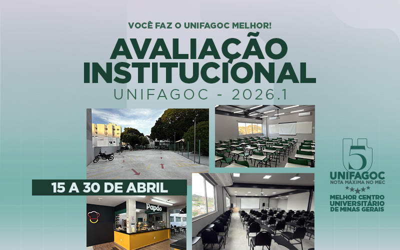 Avaliação Institucional UNIFAGOC 2026-1: pesquisa começa no próximo dia 15 de abril