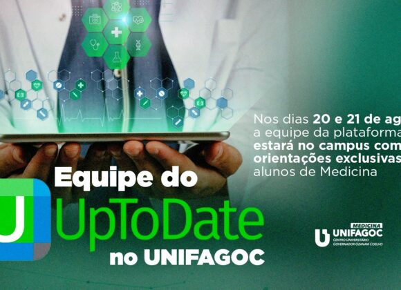 Plataforma UpToDate: alunos da Medicina UNIFAGOC recebem equipe da ferramenta nos dias 20 e 21/08