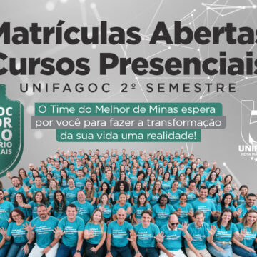 Vestibular UNIFAGOC 2025-2 está com inscrições abertas; Estude na MELHOR DE MINAS