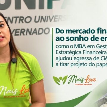 Do mercado financeiro ao sonho de empreender: como o MBA em Gestão Estratégica Financeira do UNIFAGOC ajudou egressa de Ciências Contábeis a tirar projeto do papel