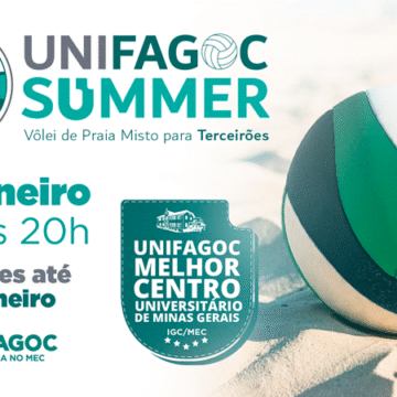 1ª edição do UNIFAGOC Summer tem torneio de vôlei de praia misto para estudantes concluintes do 3º ano