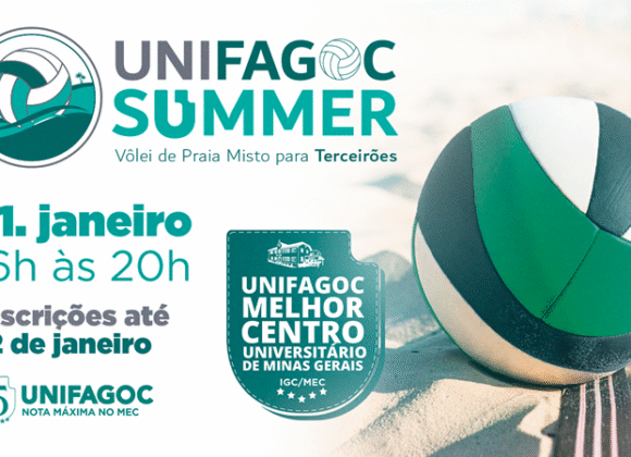 1ª edição do UNIFAGOC Summer tem torneio de vôlei de praia misto para estudantes concluintes do 3º ano