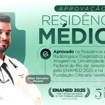 Formado na Medicina UNIFAGOC, Allan Salvador conquista aprovações na residência em Radiologia e Diagnóstico por Imagem