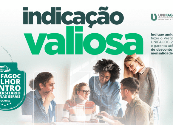 Indicação Valiosa: alunos UNIFAGOC podem conquistar até 100% de desconto nas mensalidades