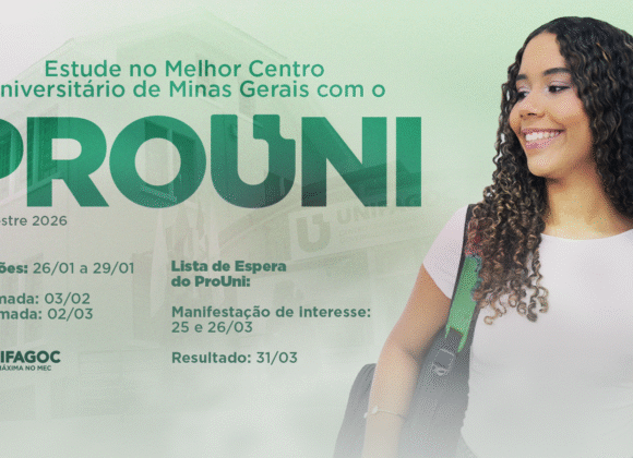PROUNI 2026: inscrições abertas, estude no UNIFAGOC com bolsa integral e transforme seu futuro