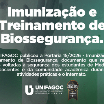 UNIFAGOC publica portaria sobre imunização e treinamento de biossegurança para estudantes de Medicina