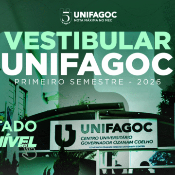 Disponível resultado do Vestibular 2026-1 do UNIFAGOC; garanta sua matrícula com desconto exclusivo e estude no MELHOR DE MINAS