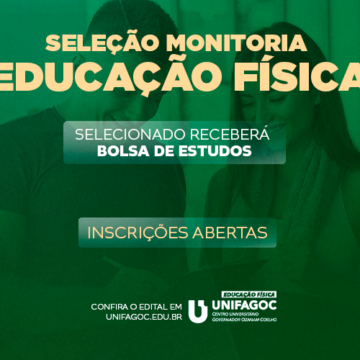 Educação Física UNIFAGOC divulga edital do Programa de Monitoria 2025-2