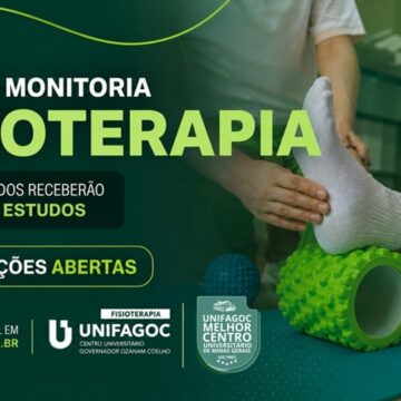 Fisioterapia UNIFAGOC divulga edital do Programa de Monitoria 2026-2