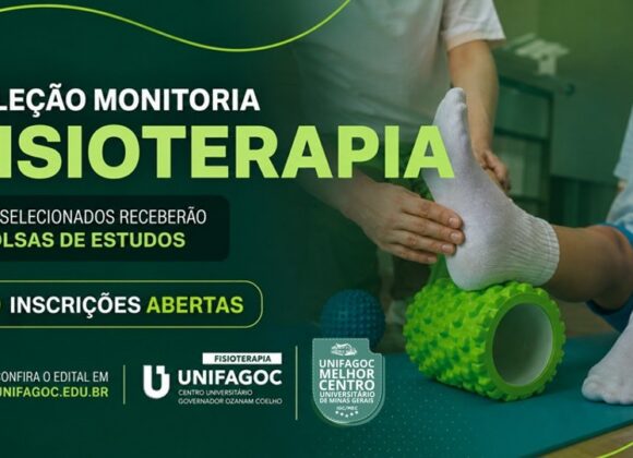 Fisioterapia UNIFAGOC divulga edital do Programa de Monitoria 2026-2