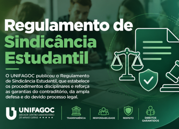 UNIFAGOC publica Regulamento sobre Sindicância Estudantil e reforça garantias do devido processo disciplinar