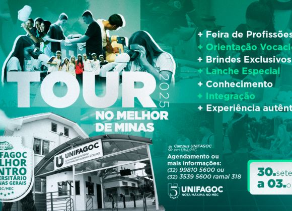 TOUR UNIFAGOC 2025: Instituição divulga datas e abre inscrições para tradicional visita ao campus