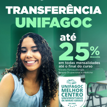 UNIFAGOC oferece até 25% de desconto para transferências em 2026-1