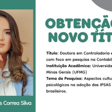 Professora do UNIFAGOC conquista título de doutora com pesquisa sobre contabilidade pública