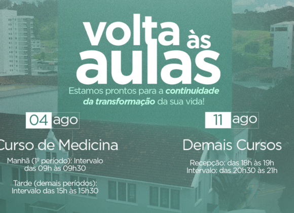 Volta às Aulas UNIFAGOC 2025.2 tem programação especial de boas-vindas