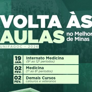 O Volta às Aulas 2026-1 no UNIFAGOC já tem data marcada