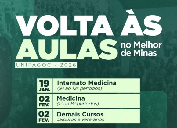 O Volta às Aulas 2026-1 no UNIFAGOC já tem data marcada
